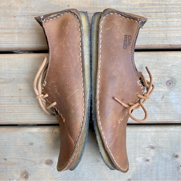 Clarks Janey Mae womens brown leather lace up oxfords wide toe box shoes comfy - Picture 7 of 13